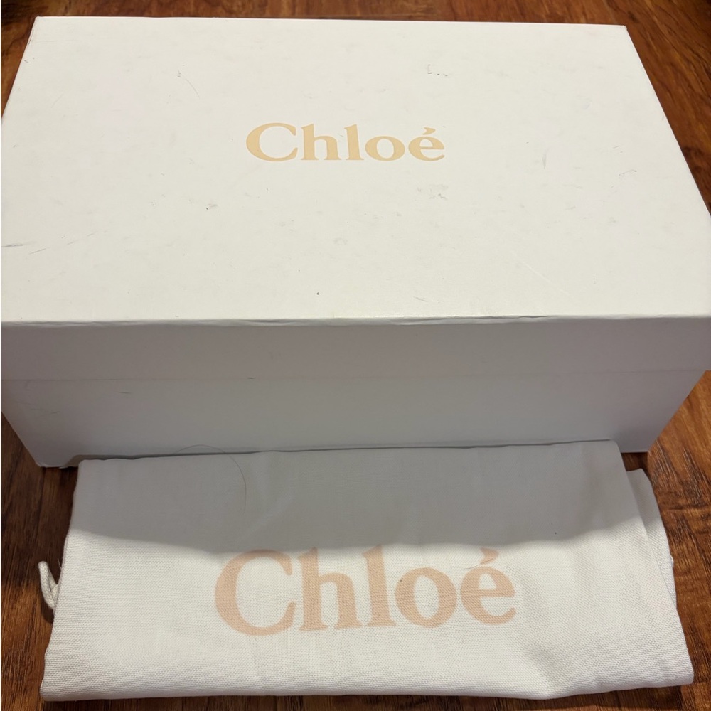 CHLOE | LAUREN lace scallop Sneakers in Dark Greige | SIZE 39 - Picture 4 of 14